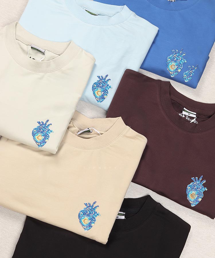 تیشرت باکسی طرحدار برند ماچینیست 2275