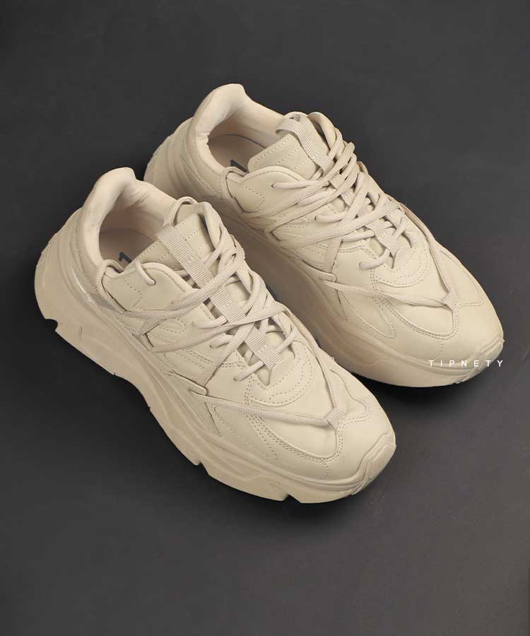 کفش کتونی چانکی کرم برند برشکا 7301