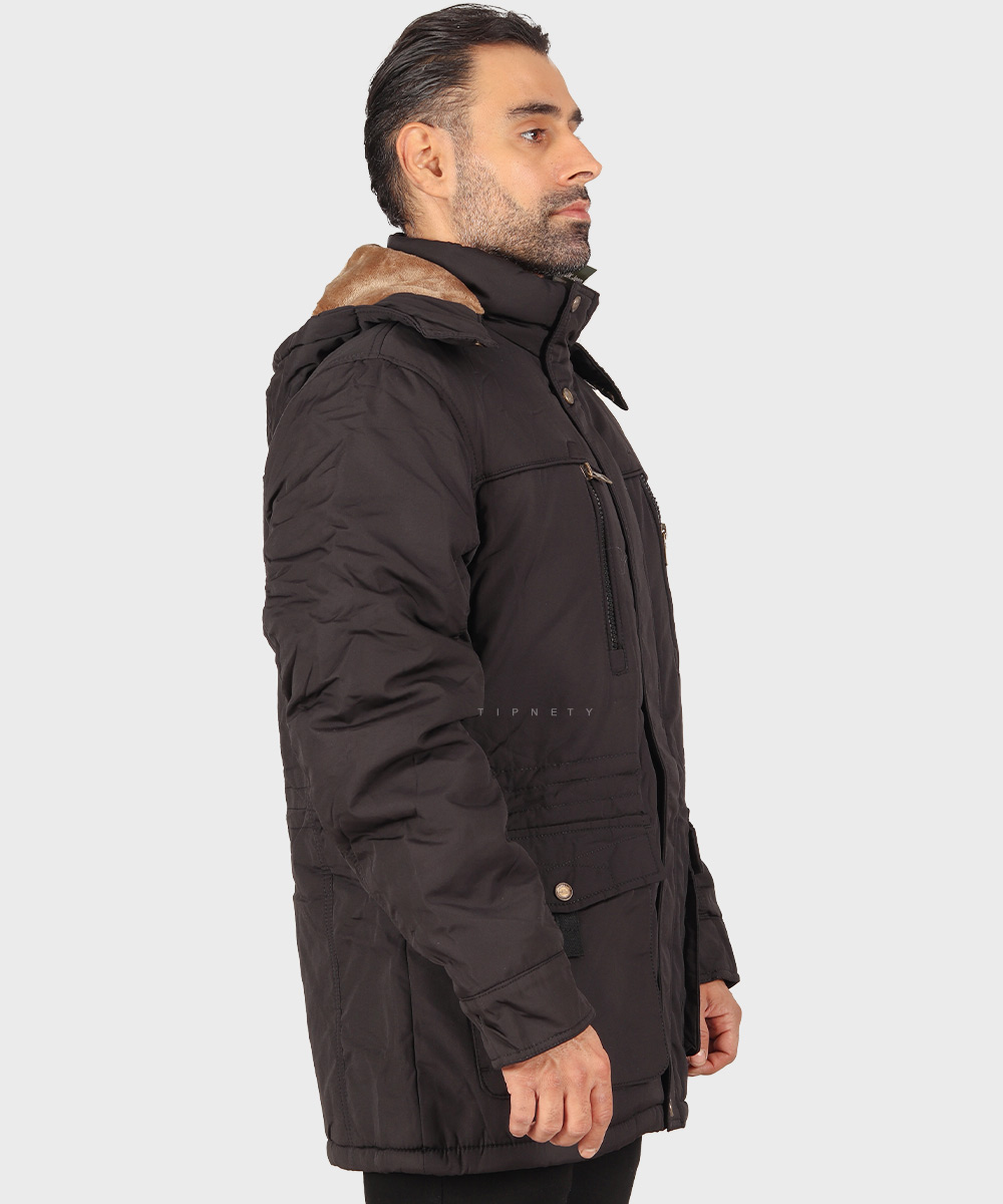                 لجنی شتری مشکی زمستانه کاپشن 1922  - تصویر 25