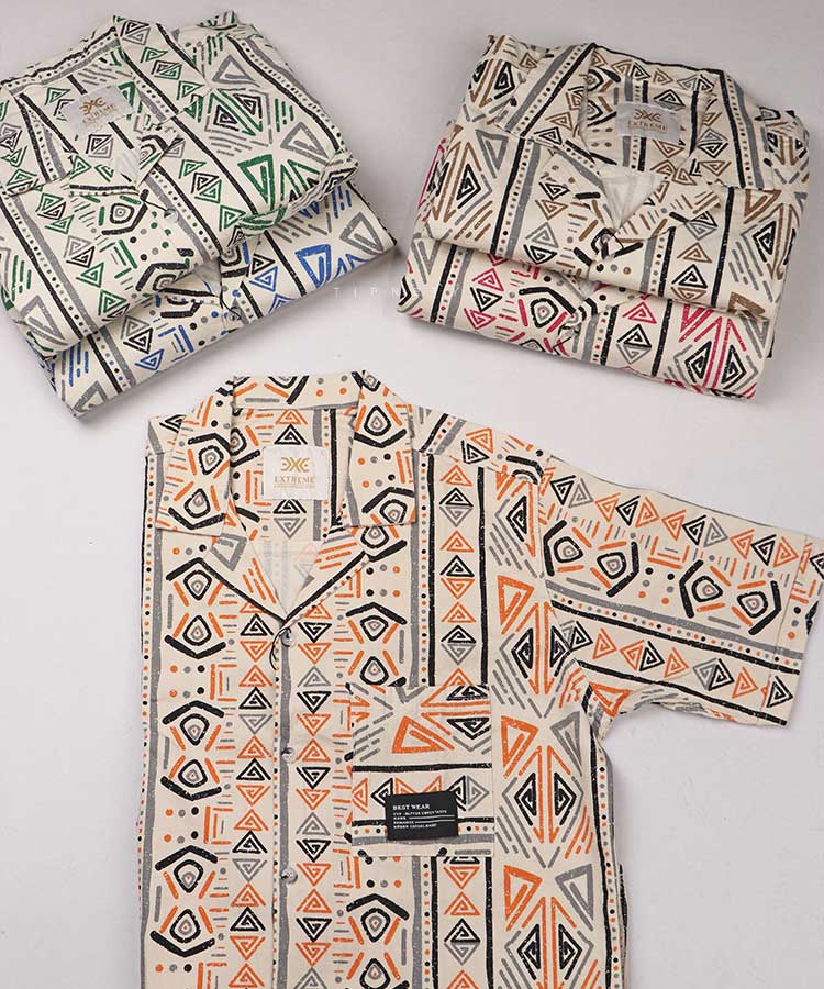                                                 صورتی شکلاتی آبی سبز نارنجی پیراهن یقه انگلیسی 0689  - تصویر 3