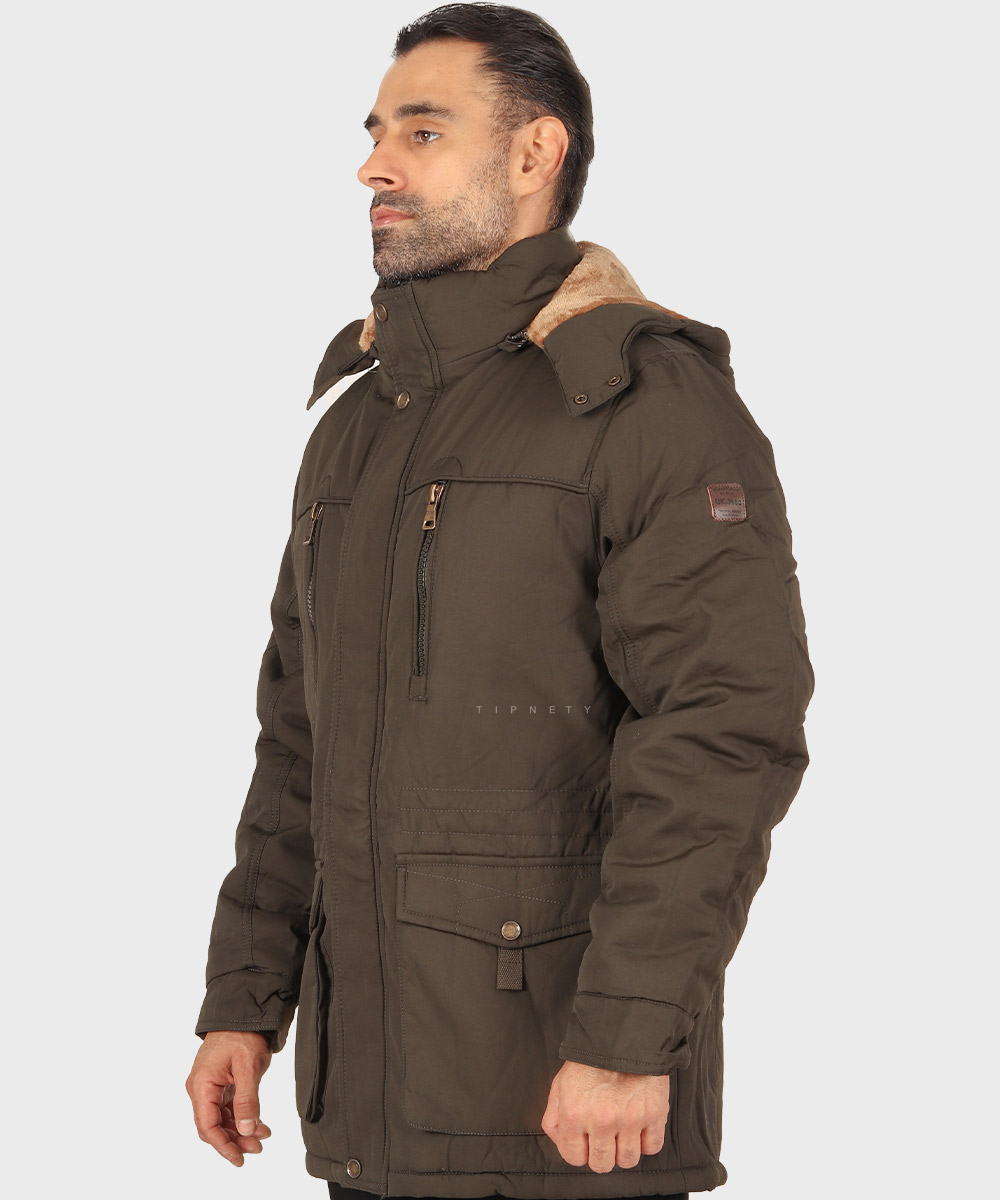                 لجنی شتری مشکی زمستانه کاپشن 1922  - تصویر 17