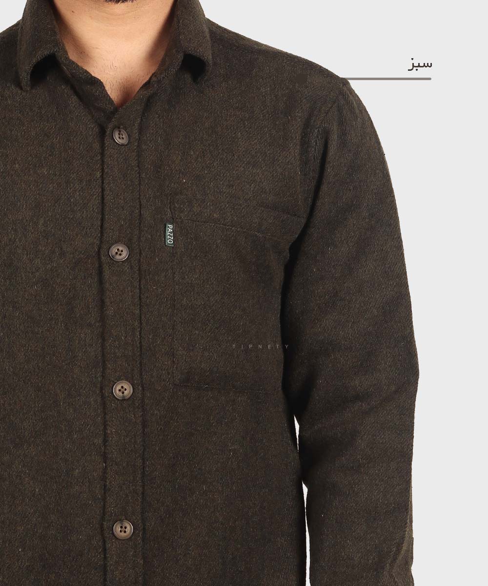                     سورمه ای سبز طوسی روشن کرم پاییزه پیراهن 0958  - تصویر 6