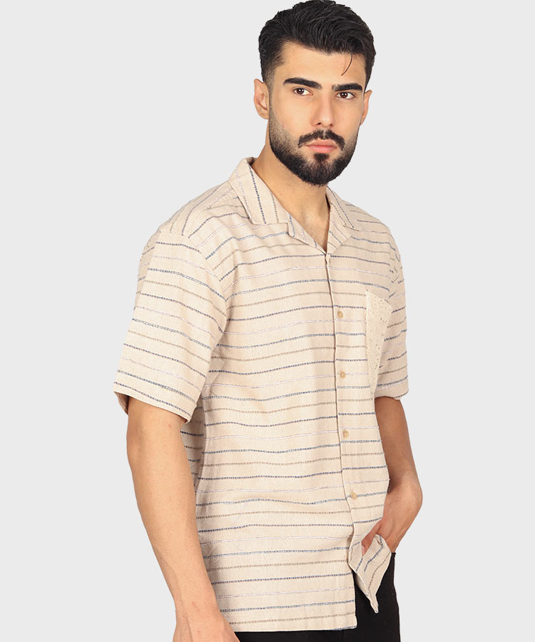         زرد سفید آبی پیراهن لش 0917  - تصویر 3