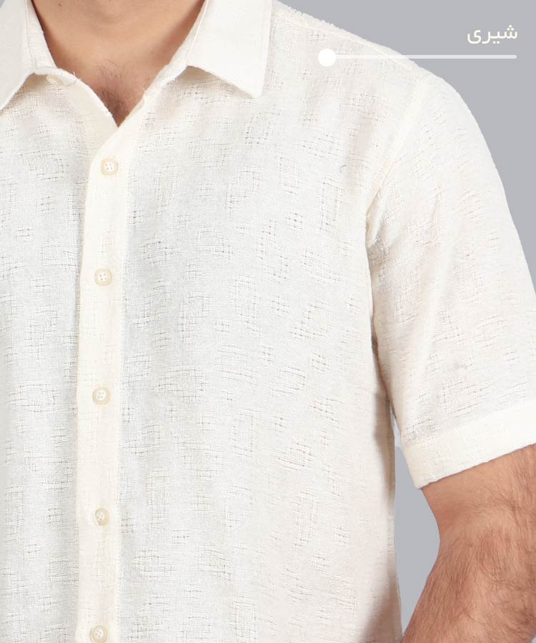                                                                       شیری نسکافه ای ذغالی آبی روشن پیراهن لش 0239  - تصویر 4