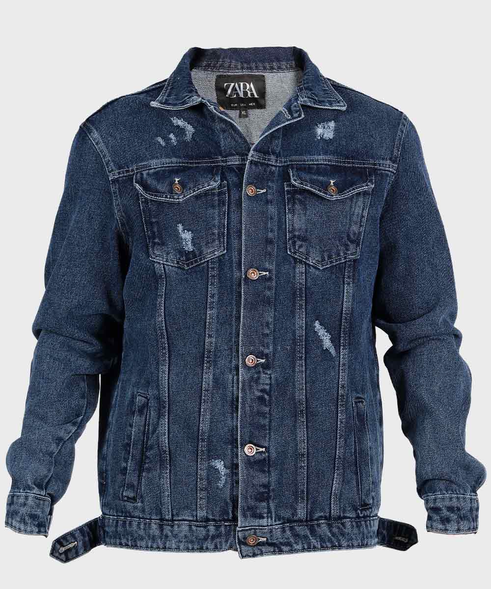     آبی تیره زمستانه کت جین 0211  - تصویر 2