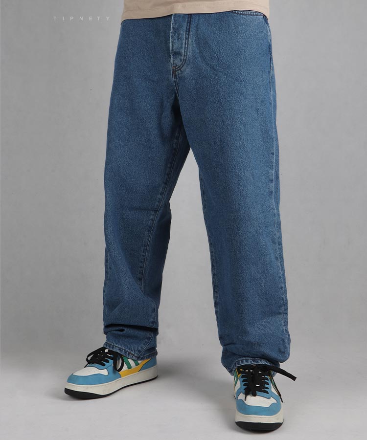 شلوار جین بگ مردانه آبی و آبی روشن 0126