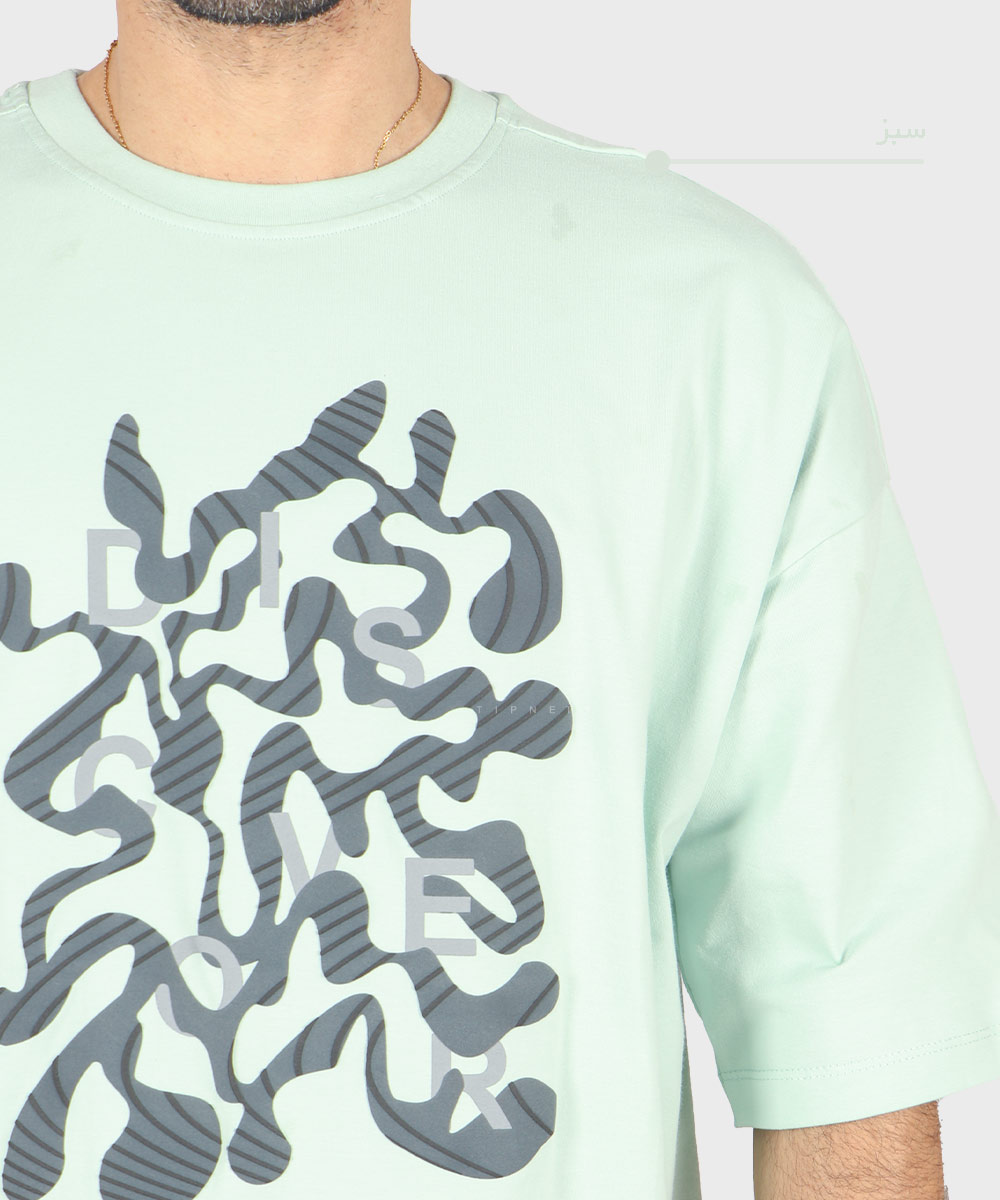                                         کاربنی یاسی لجنی کله غازی خاکی دودی پسته ای سبز سفید تیشرت لش 1729  - تصویر 10