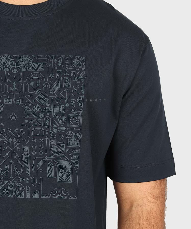             سورمه ای تیشرت لش 1626  - تصویر 3