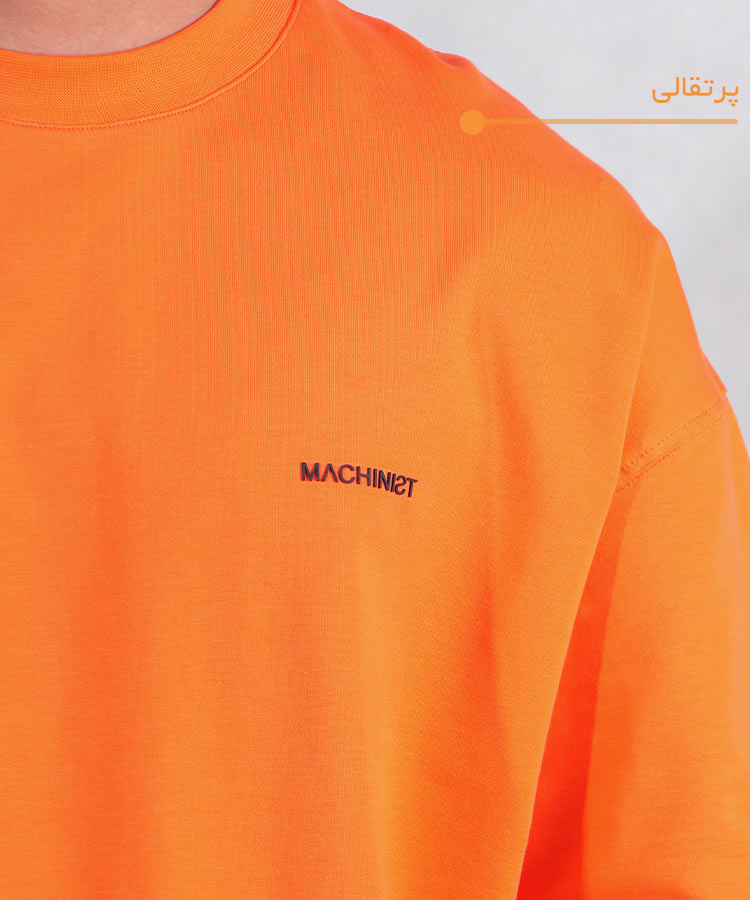                                                                                                                                                                                                                                                                                                                                                                                                                                 سفید مشکی سبز نفتی پرتقالی نوک مدادی بنفش کاربنی کله غازی سورمه ای قهوه ای آبی کالباسی کرم استخوانی تیشرت لش 1780  - تصویر 3