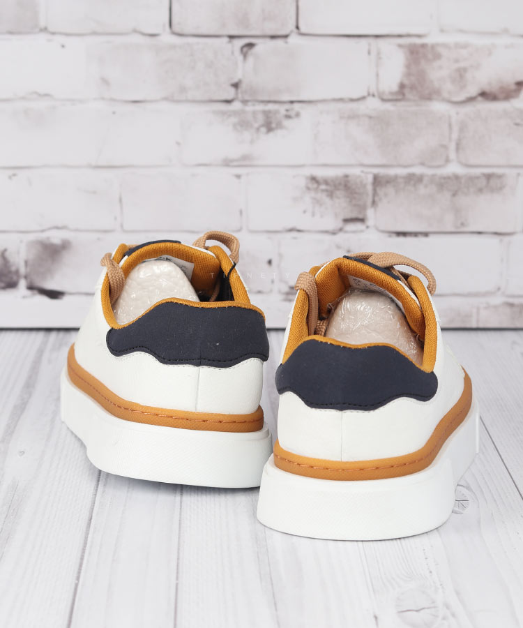         سورمه ای کرم سبز کفش روزمره (کتانی) 0332  - تصویر 4