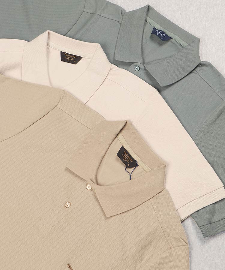 تیشرت یقه دار مردانه طرحدار 0593