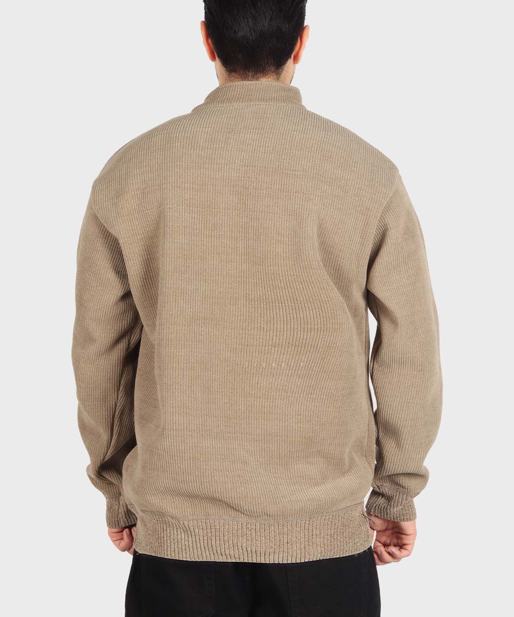           شیری مشکی عسلی خاکی پاییزه پلیور 6094  - تصویر 9