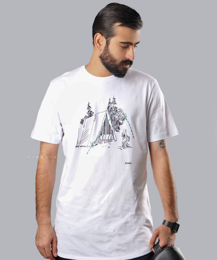 تیشرت طرح دار مردانه 1103