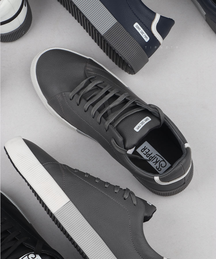                                                                                                                         سفید مشکی سورمه ای طوسی کفش کژوال 5217  - تصویر 4