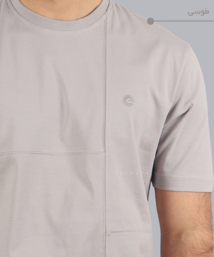                                                                                                     کرم مشکی سفید طوسی تیشرت لش 1271  - تصویر 4