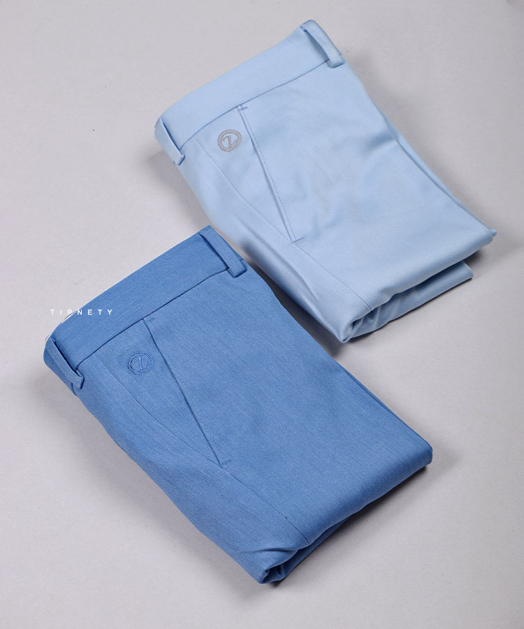 شلوار پارچه ای مردانه آبی راسته 0266