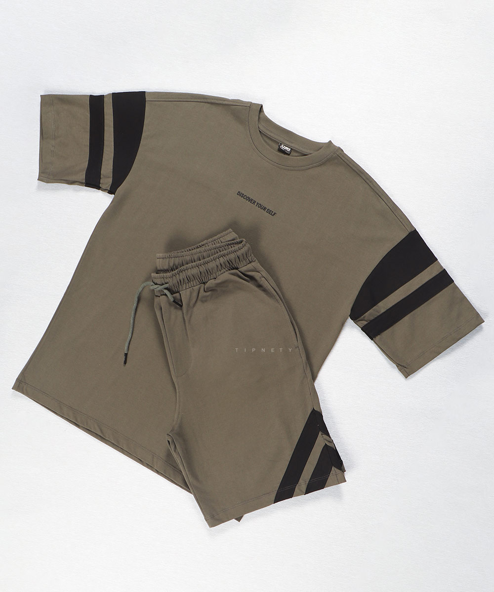               طوسی خاکی سورمه ای لجنی سفید مشکی راحتی ست 1771  - تصویر 4