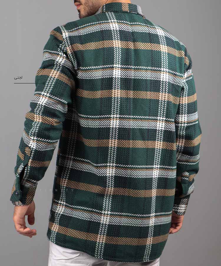                                                                                                                                                 آجری کرم مشکی لجنی طوسی تیره پاییزه پیراهن 0713  - تصویر 7