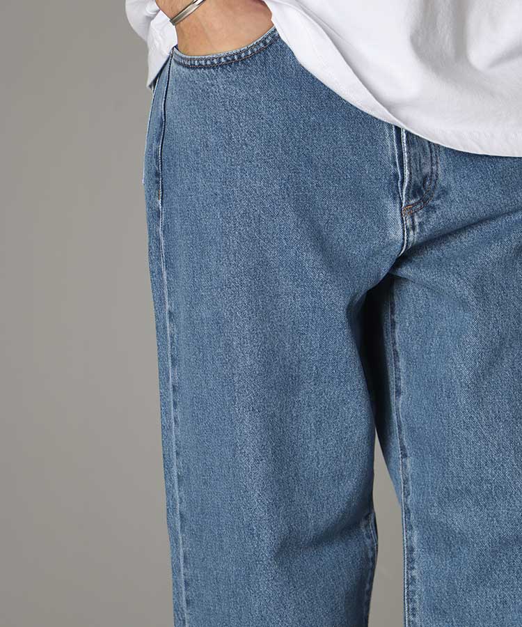 شلوار جین بگ مردانه آبی 0581