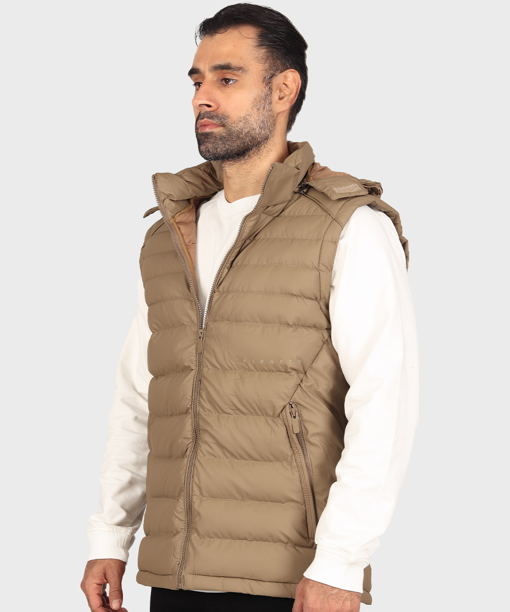                     استخوانی خاکی سبز مشکی زمستانه پافر 7022  - تصویر 13