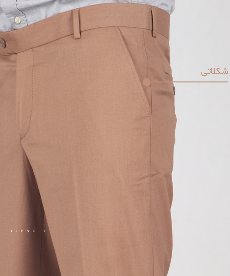                                           طوسی روشن شکلاتی کرم طوسی تیره سورمه ای مشکی شلوار پارچه ای راسته 0909  - تصویر 12