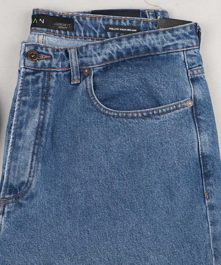                     آبی شلوار جین بگ استایل 0581  - تصویر 3