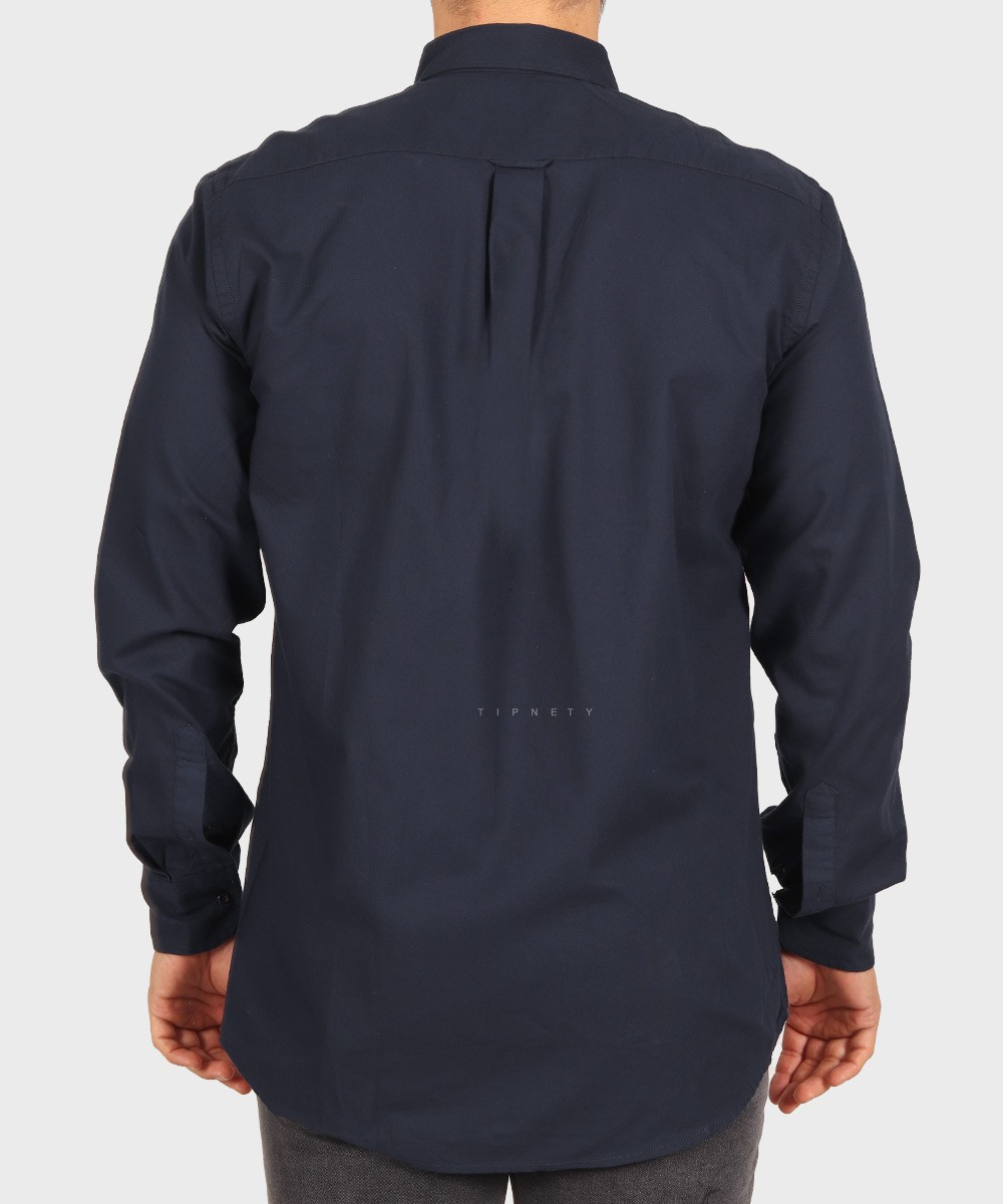 قهوه ای ذغالی سورمه ای لجنی مشکی سبز سفید آبی روشن پیراهن آستین بلند کلاسیک 3990  - تصویر 20