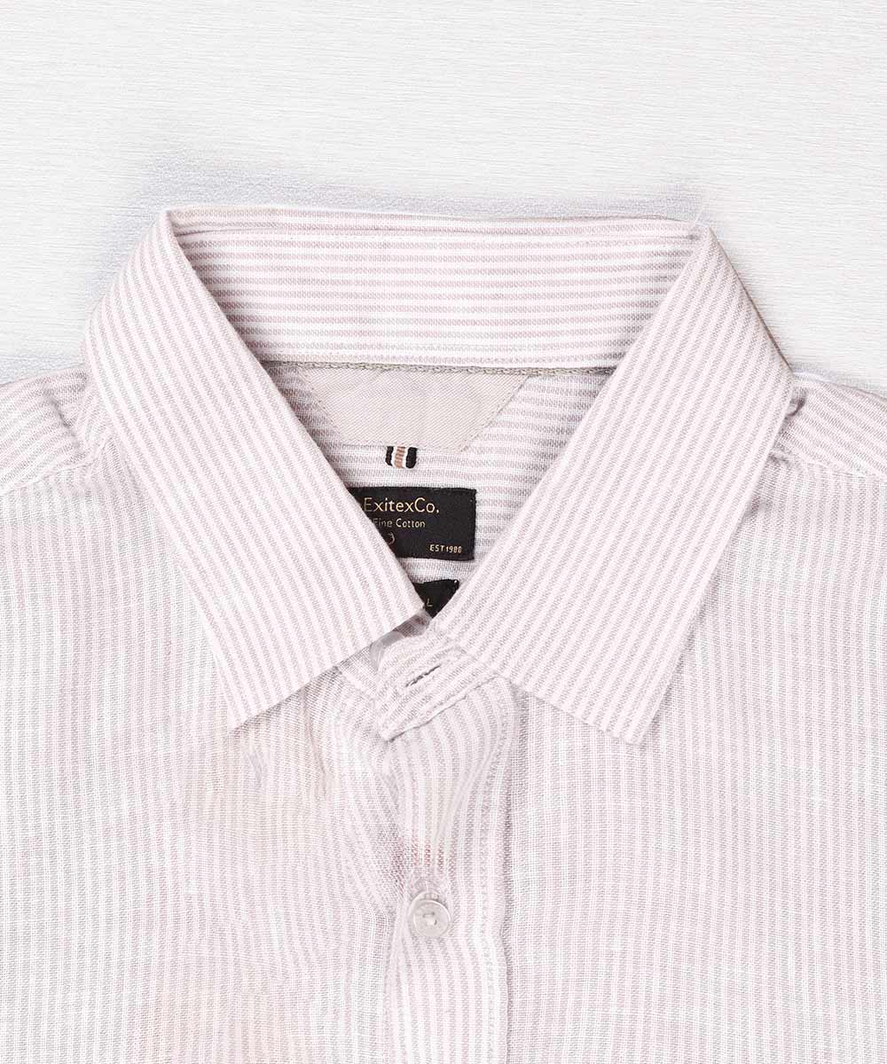         کرم قهوه ای یاسی پیراهن آستین کوتاه فیت 1428  - تصویر 10