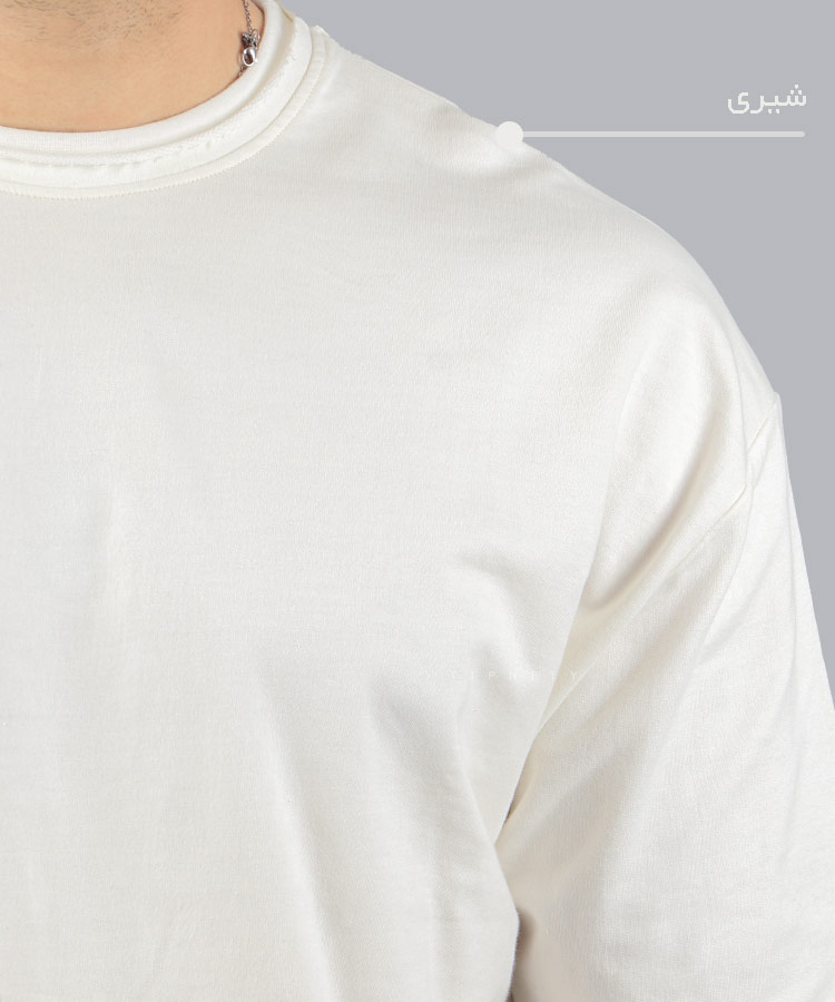                                                                                                             شیری آبی کرم سبز مشکی تیشرت لش 2275  - تصویر 10