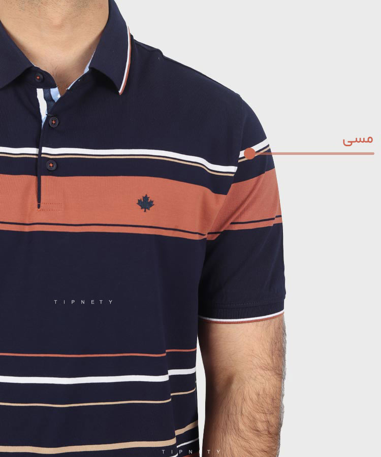                               سبز آبی طوسی مسی تیشرت یقه دار 7408  - تصویر 7