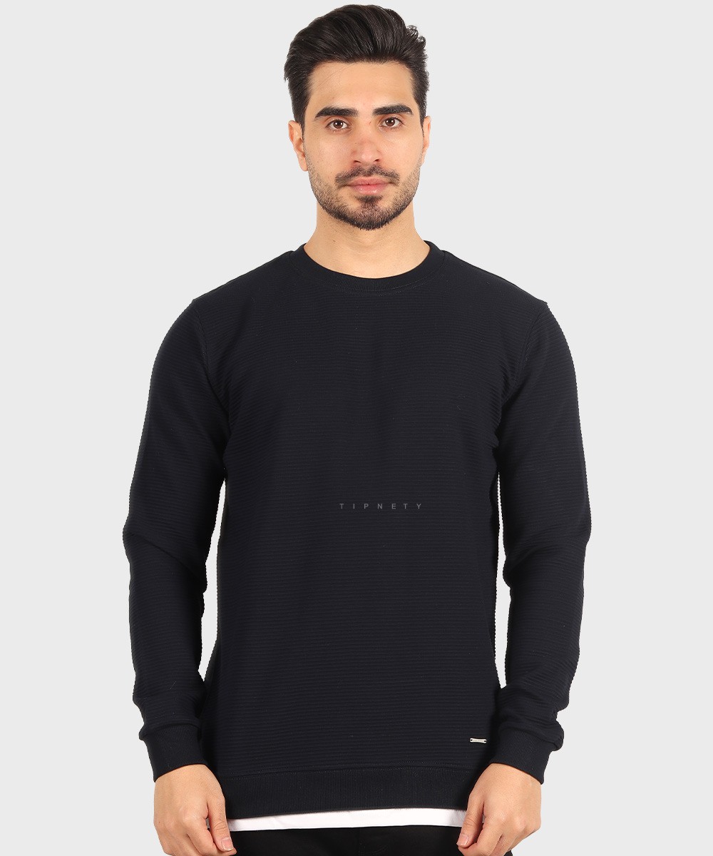                                                         لجنی سورمه ای نوک مدادی مشکی شیری کرم تیره پاییزه تیشرت 5632  - تصویر 4