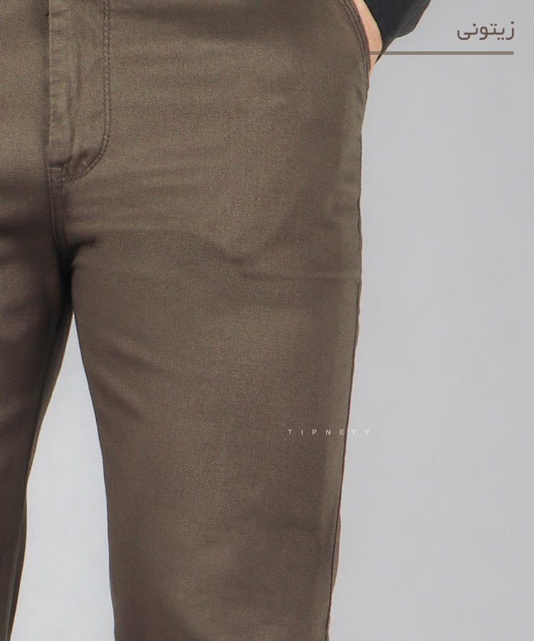 شلوار کتان مردانه راسته ساده 0247