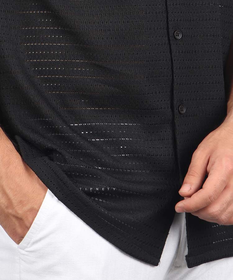                         مشکی پیراهن یقه انگلیسی 5001  - تصویر 3