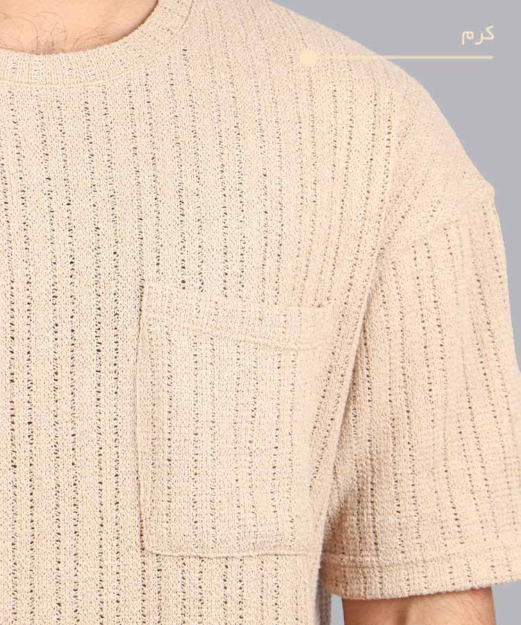                                                             سفید طوسی تیره کرم مشکی خاکی تیشرت لش 3206  - تصویر 12