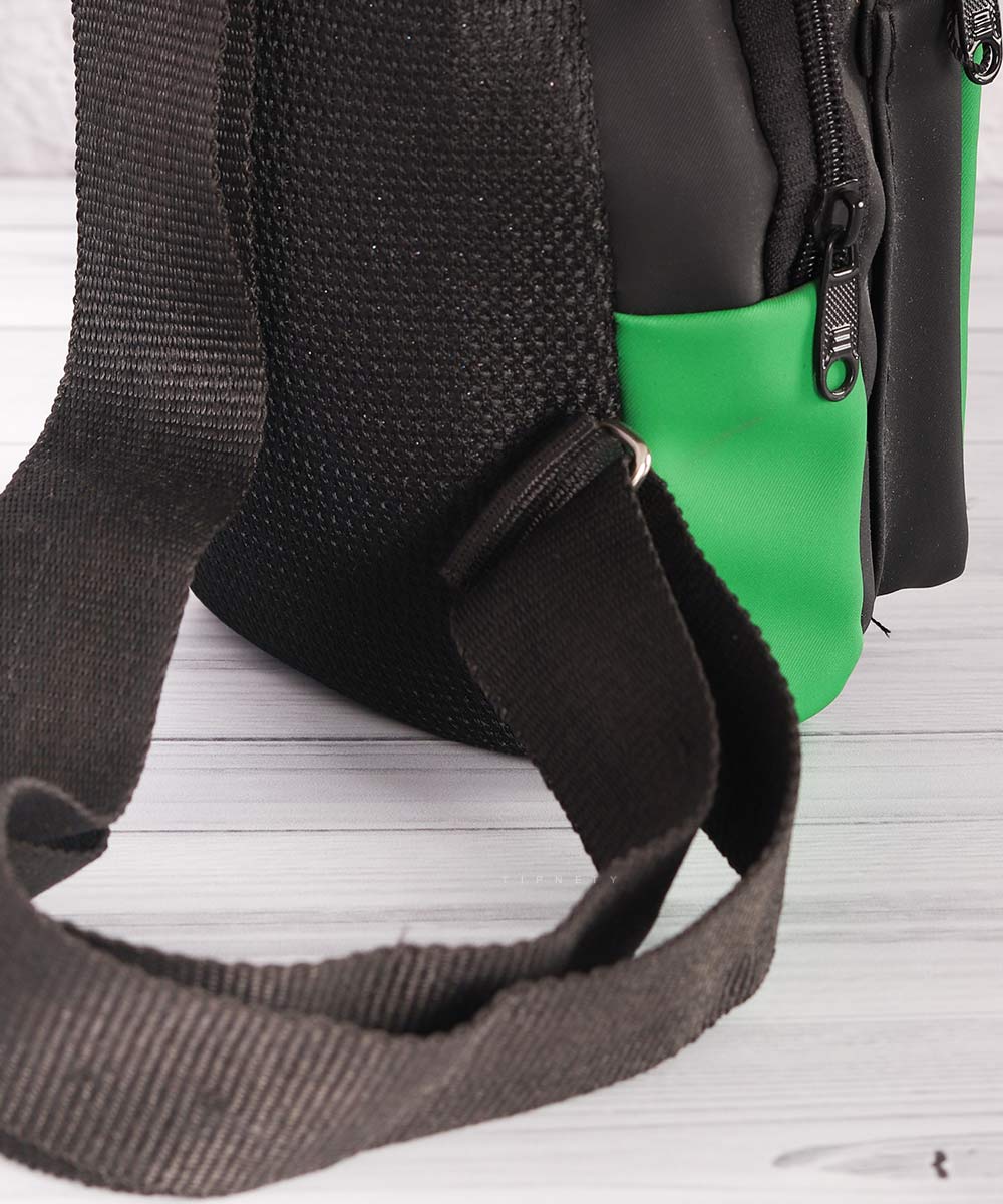 سورمه ای طوسی سبز کیف دوشی 4559  - تصویر 12