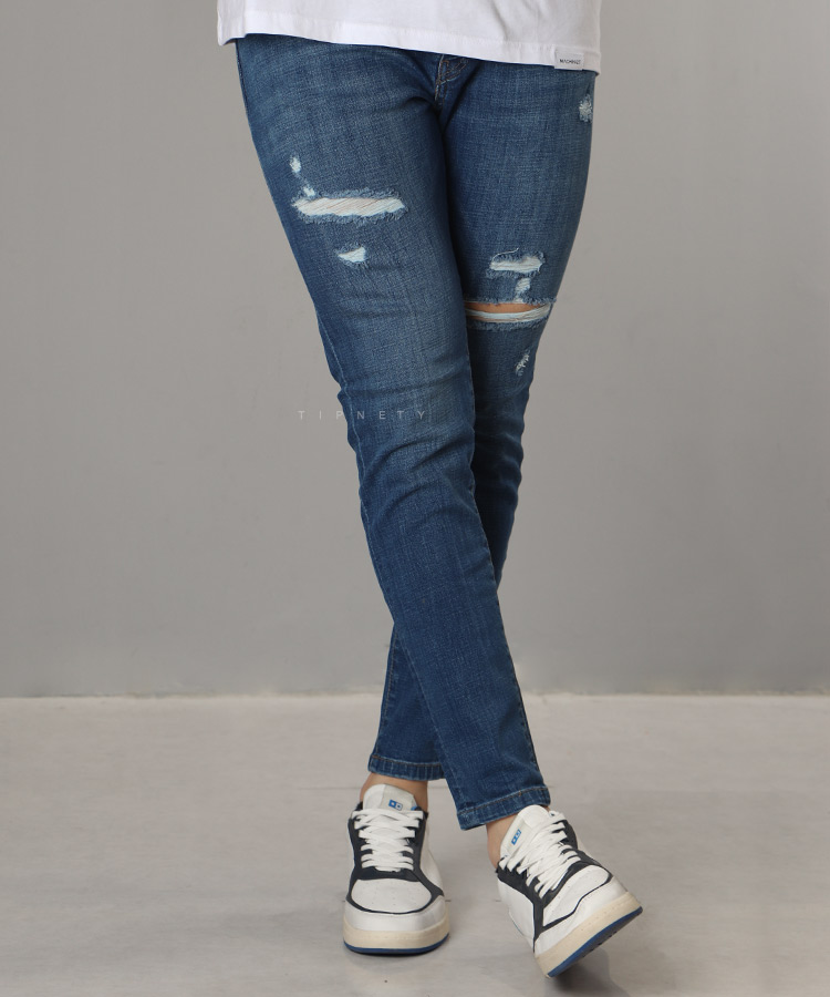 شلوار جین اسکینی مردانه زاپ دار 1441