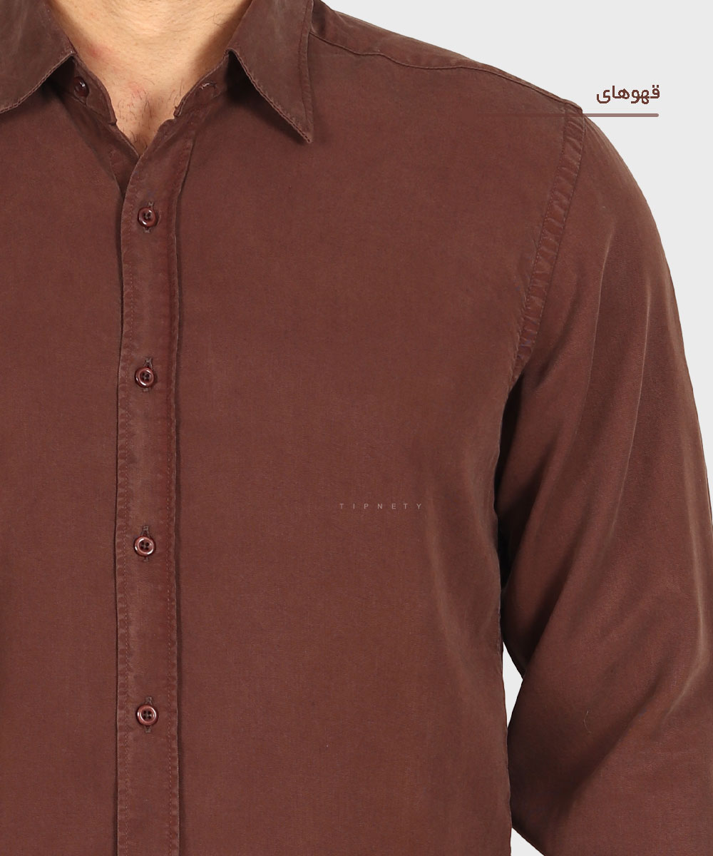                                                                         قهوه ای کرم تیره کرم روشن سفید آبی روشن لجنی مشکی سورمه ای پیراهن آستین بلند فیت 3970  - تصویر 14