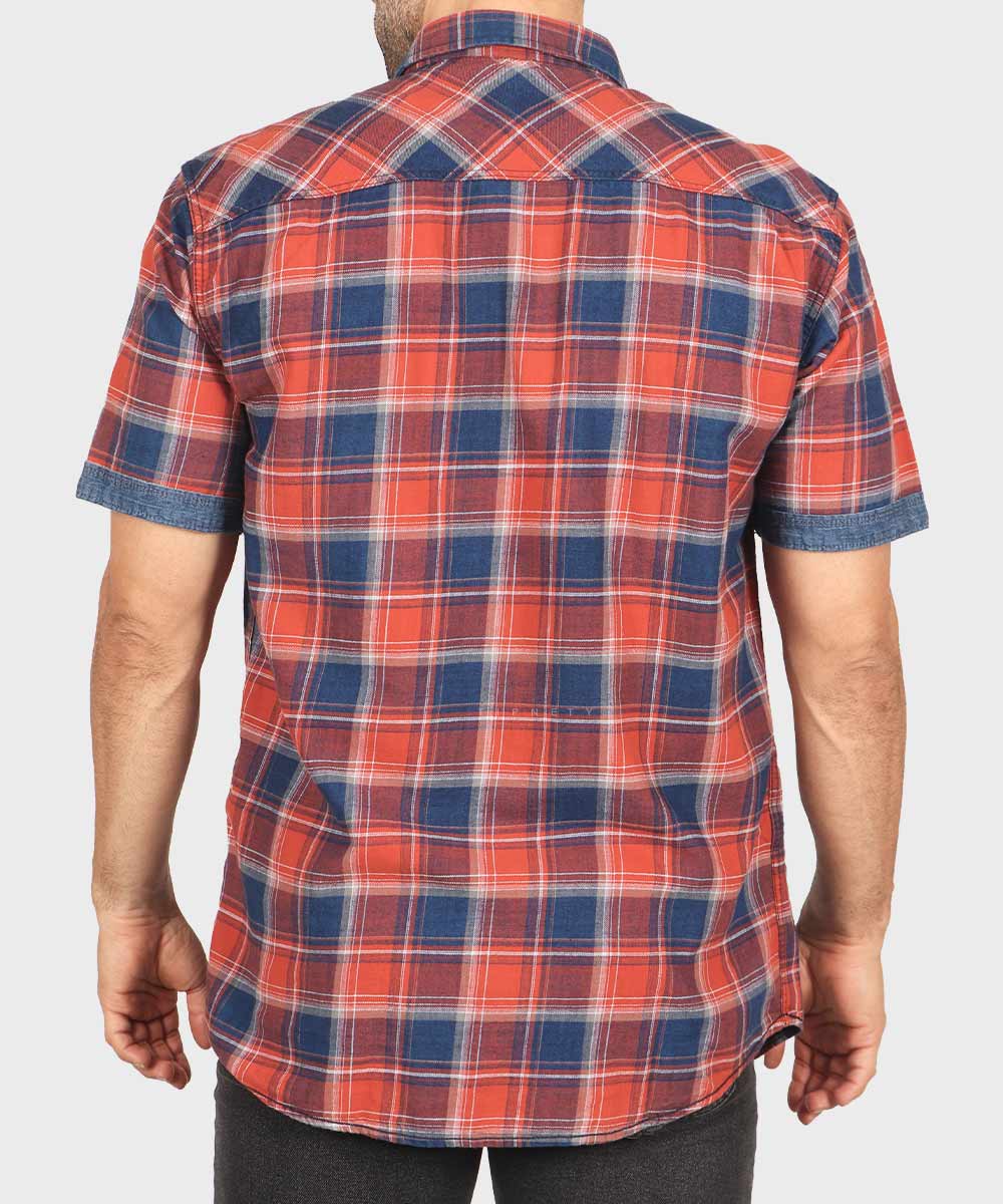                         آجری سورمه ای پیراهن آستین کوتاه فیت 0811  - تصویر 3