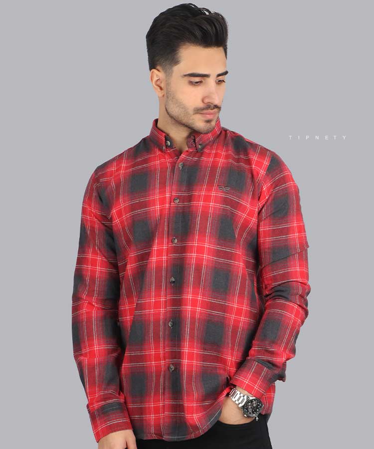 پیراهن مردانه پشمی و چهارخانه پاییزه 0496