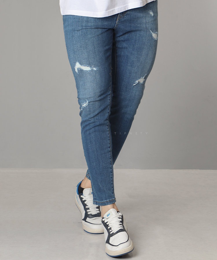 شلوار جین اسکینی مردانه زاپ دار 1148