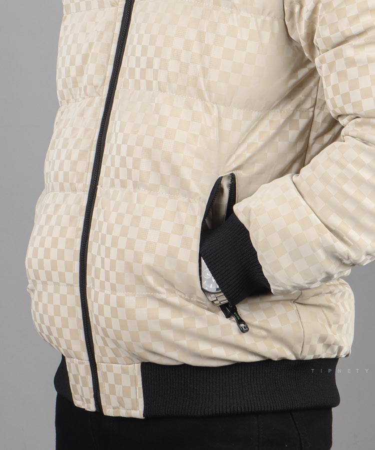                                                                                                                                                                           کرم طوسی مشکی سبز زمستانه کاپشن 0116  - تصویر 15