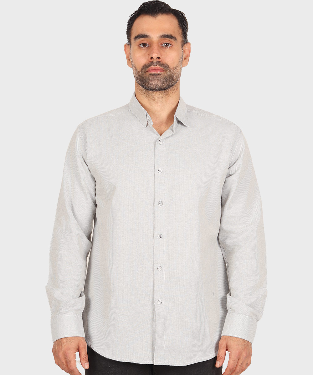 پیراهن مردانه آستین بلند بافت کبریتی 0251