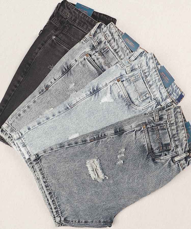 شلوارک جین مردانه زاپ دار 5260