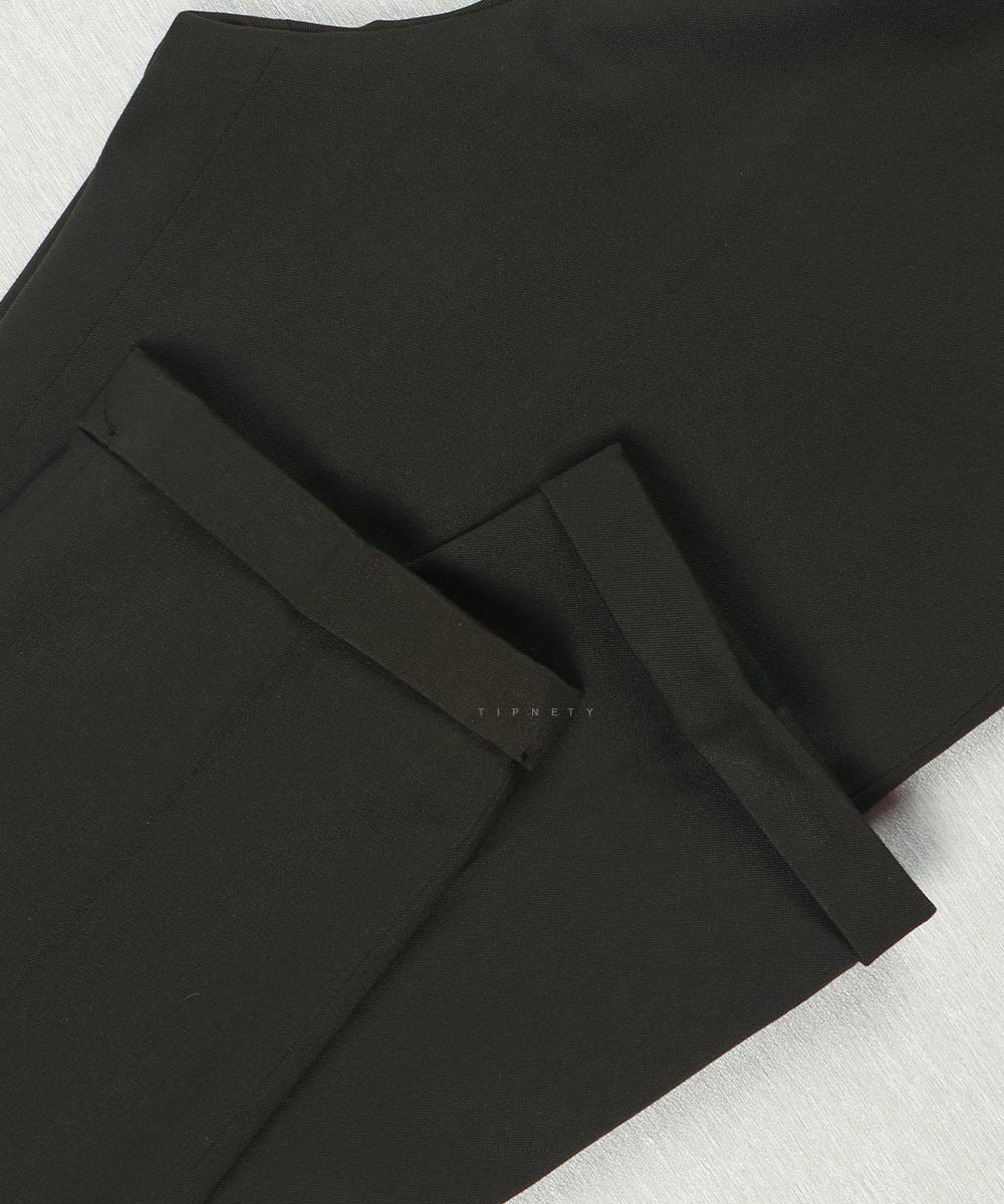                                                 سبز مشکی شلوار پارچه ای فیت 2954  - تصویر 5