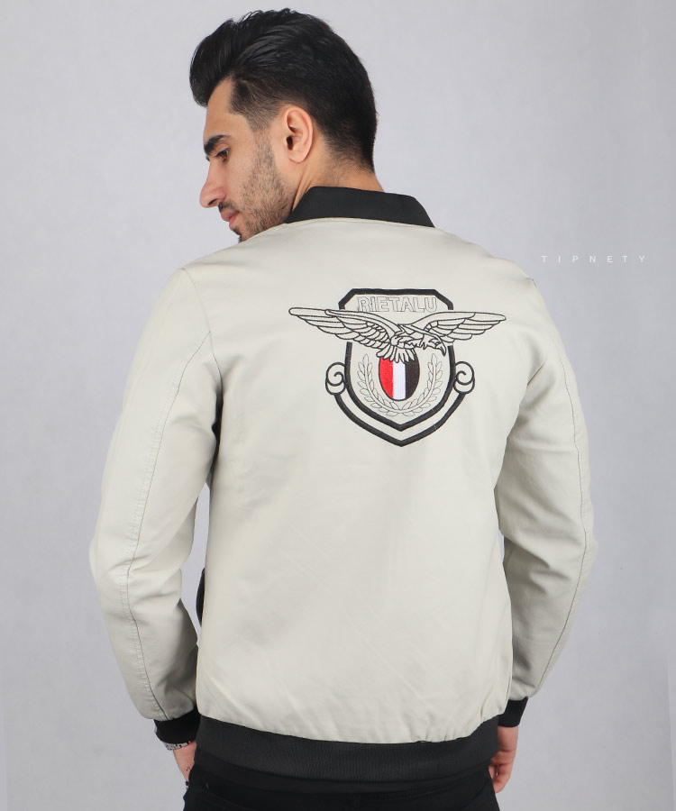                                                                                                                                                         عسلی مشکی سفید زمستانه کت چرم 2249  - تصویر 4