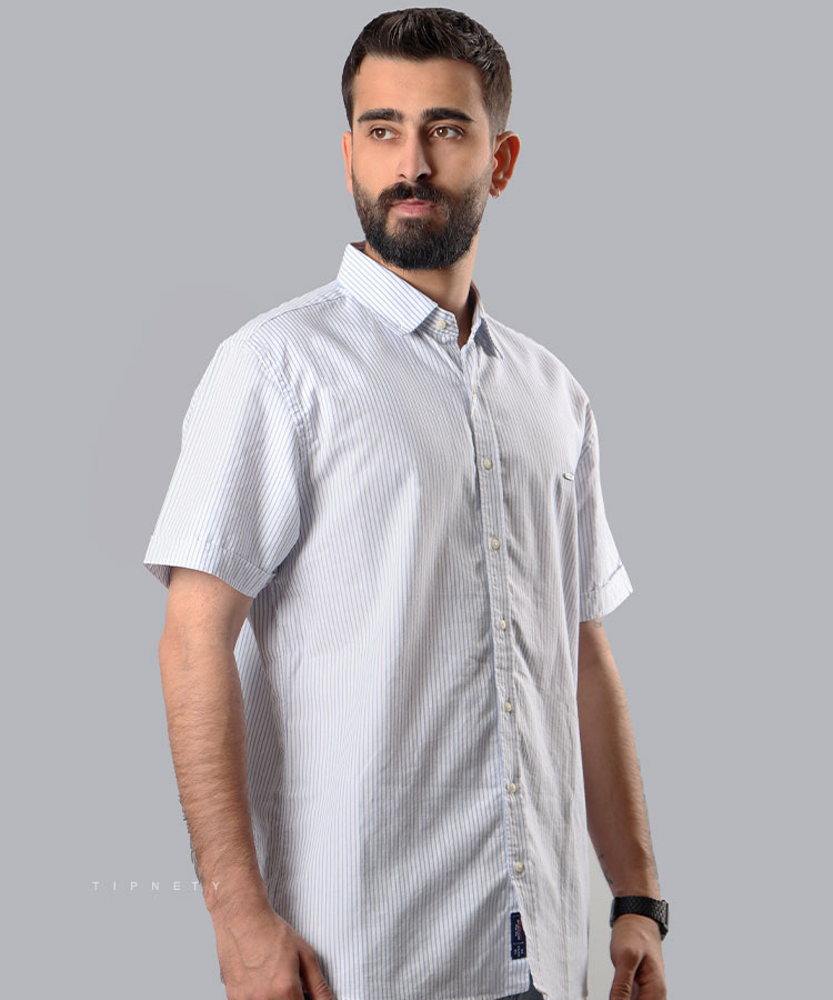 پیراهن مردانه اسپرت آستین کوتاه 3957