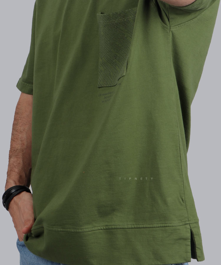                                                             شیری مشکی سبز کرم تیشرت لش 2254  - تصویر 7