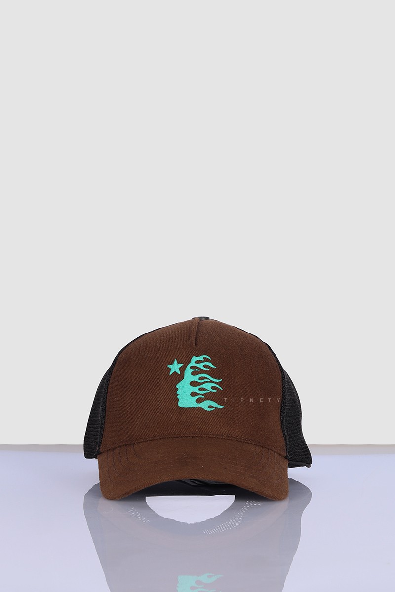 کلاه کپ کتان طرحدار و پشت توری 2888