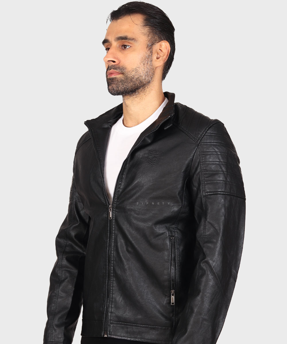                         عسلی خاکی مشکی زمستانه کت چرم 8822  - تصویر 17