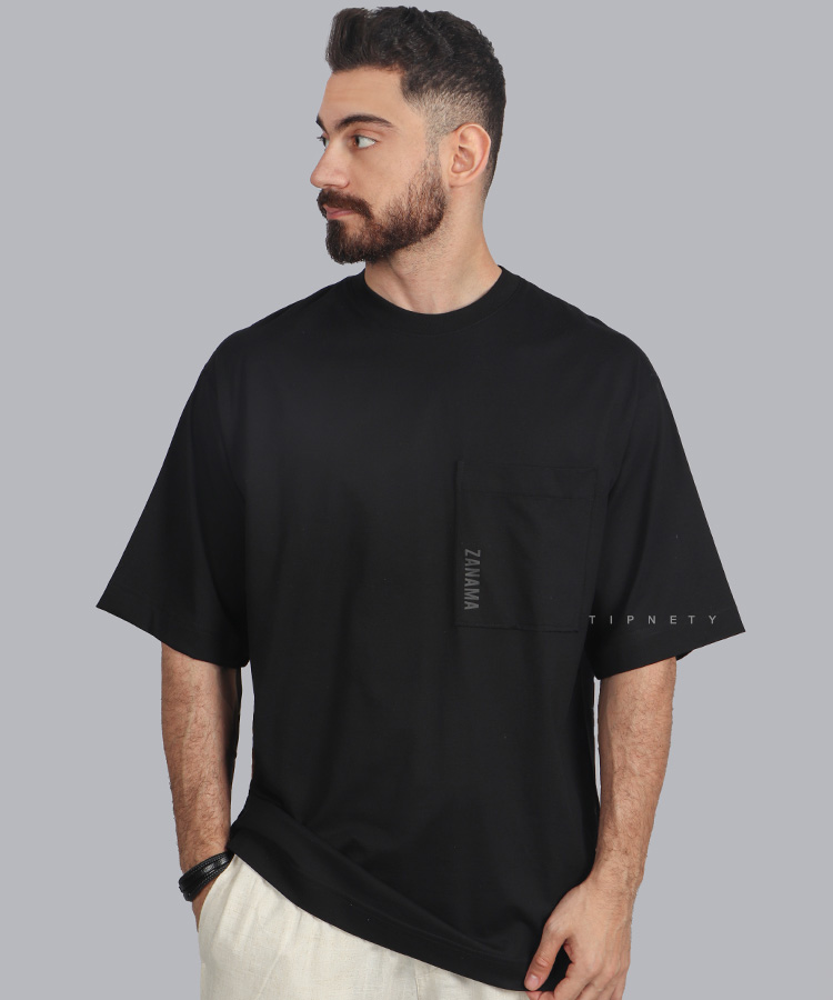 تیشرت لش مشکی مردانه 1334